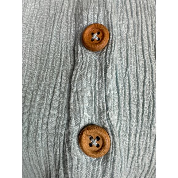 Soft Surroundings Jiada Gauze Tunic, 1X, Blue - Picture 9 of 11